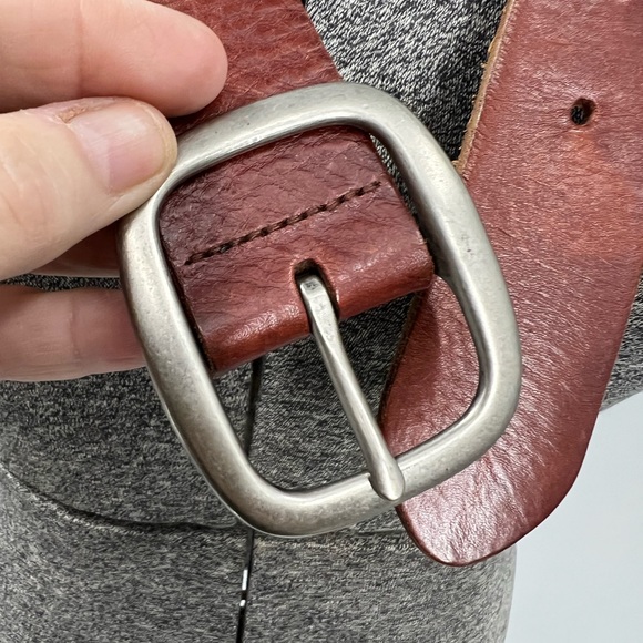 Fossil patchwork multi colored leather panel belt S - Picture 3 of 12